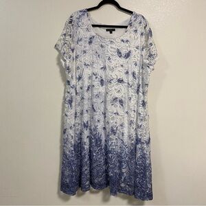 Lane Bryant Printed Lace Swing Dress Size 26/28